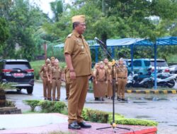 I komang Koheri Menjadi Pembina Apel Pagi dilingkungan Pemkab Lampung Tengah