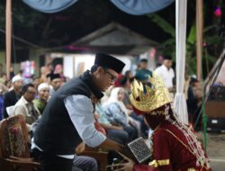 Ardito Wijaya Hadiri Acara Pegelaran Wayang Kulit Semalam Suntuk dikampung Lempuyang Bandar