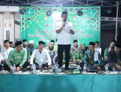 Bupati Lampung Tengah Hadiri Rutinan Lailatul Ijtima Keluarga Besar Ranting Nahdlatul Ulama Kampung Indra Putra Subing