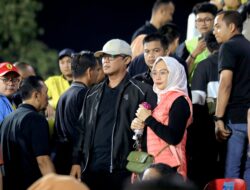 Bupati Lampung Tengah Hadiri Launching Bhayangkara Presisi Lampung FC Bersama Kapolri dan Menpora