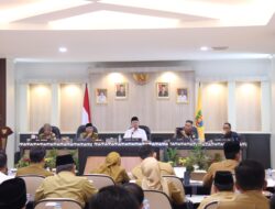 Bupati Dan Wakil Bupati Lamteng Hadiri RAKOR Mentri Agraria Dan Tata Ruang ATR/BPN RI