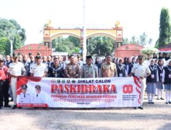 Bupati Ardito Wijaya Pelesan Diklat Calon Peserta Paskibraka Tahun 2025