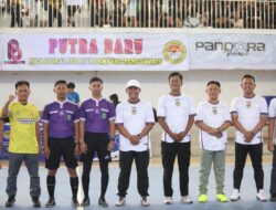 Bupati Ardito Wijaya Resmi Membuka Event Purta Baru Liga Futsal Pelajar Di Gor Kampung Transad Poncowati