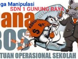 Kepsek SD Negeri 1 Gunung Raya Diduga Manipulasi Laporan Dana BOS 2023 – 2024