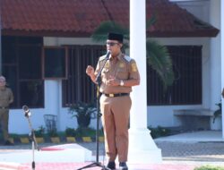 Ardito Wijaya Memimpin Apel Mingguan Pemerintah Kabupaten Lampung Tengah