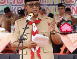 Bupati Ardito Wijaya Pimpin Apel Besar Hari Pramuka ke-64 di Lampung Tengah