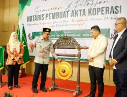 Ardito Wijaya Membuka Secara Resmi Kegiatan Seminar Dan Pelatihan Notaris Pembuat Akta Koperasi