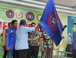 Diwakili Sekertaris Eko Rahmawan Melantik Secara Langsung Ketua DPC KSPSI Lamteng Raston Nawawi