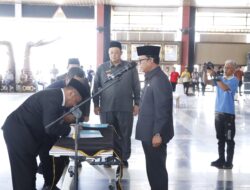 Bupati Ardito Wijaya Melantik 74 Pejabat Eselon II , III Dan IV Serta Pejabat Punsional Dilingkungan Pemerintah Kabupaten Lampung Tengah