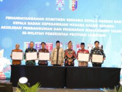 Ardito Wijaya Menghadiri Sekaligus Menandatangani Komitmen Bersama Antara Kepala Daerah Dan Kepala Badan Kepegawaian Negara BKN