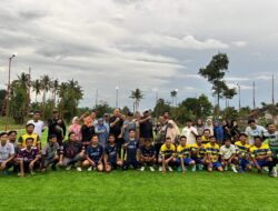 Wabup I Komang Koheri Meresmikan Lapangan Mini Soccer Pertama di Kabupaten Lampung Tengah Yang Berlokasi di Kampung Bandar Sakti
