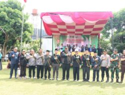 I Komang Koheri Bertindak Sebagai Pembina Apel Moderasi Beragama Yang Dilaksanakan di Omah Bakso Taman Ceri Gelompong Bandar Jaya Barat