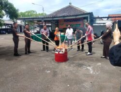 Kejaksaan Negeri Lampung Tengah Melakukan Pemusnahan Barang Bukti Hasil Tindak Pidana Umum (PIDUM) Yang Telah Mempunyai Kekuatan Hukum (Inkrah)