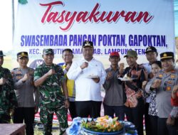 Plt Bupati I Komang Koheri Menghadiri Kegiatan Tasyakuran Swasembada Pangan Dan Panen Raya Kelompok Tani Suka Karya I Dikampung Rama Mukti