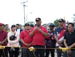 Plt Bupati Lampung Tengah I Komang Koheri, Resmikan Pembangunan Jalan Kabupaten Pada Ruas Jalan Rama Gunawan Rukti Endah Dan Goes Bareng Gobar