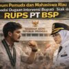 Forum Pemuda dan Mahasiswa Riau Waspadai Dugaan Intervensi Bupati Siak dalam RUPS PT BSP