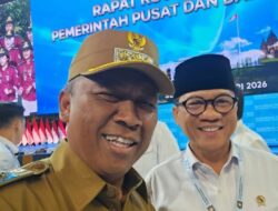 Plt Bupati I Komang Koheri Bersama Wakil Ketua I DPRD Lamteng M Ilyas Hayani Muda, Perkuat Sinergitas Antara Pemerintah Pusat Dan Pemerintah Daerah Dalam Rakornas 2026