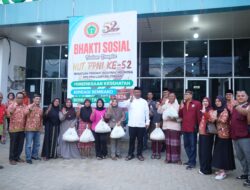 Plt Bupati I Komang Koheri Menggelar Kegiatan Bakti Sosial Bersama Dewan Pengurus Daerah DPD PPNI Lampung Tengah